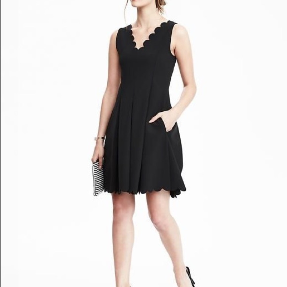 Banana Republic scallop dress